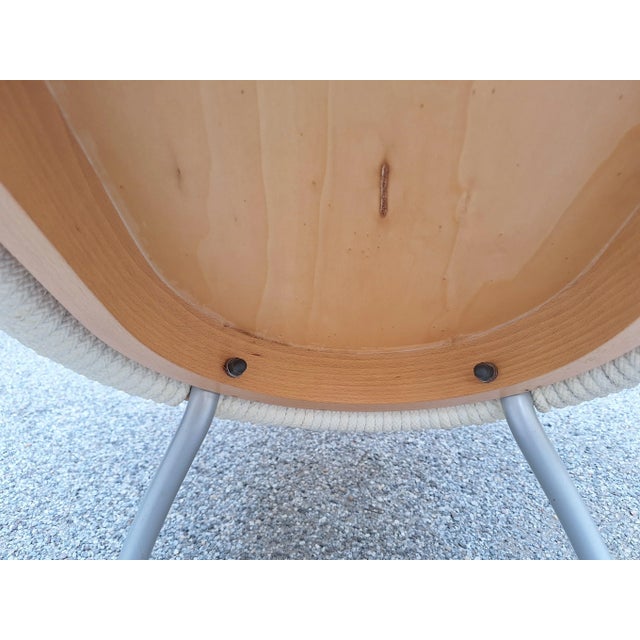 Wood Armchair in Light Wood and Cord from Driade, 1990s For Sale - Image 7 of 10