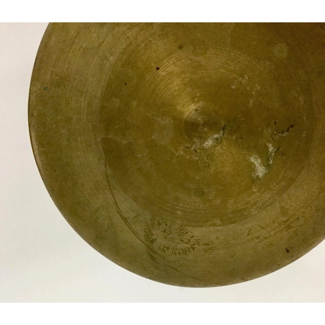 Vintage Korean Solid Brass Zen Vase For Sale In Portland, ME - Image 6 of 13