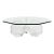 Lucite Octagonal Form Coffee Table For Sale