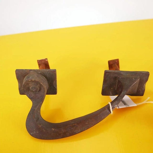 Art Nouveau Hand-Forged Handles, Set of 2 For Sale - Image 4 of 8