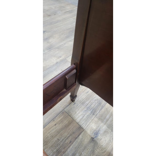 Vintage Twin Size Cherry Sleigh Bed For Sale - Image 9 of 11