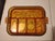 Indiana Glass Company Vintage 1960s Indiana Glass Co 5 Part Dived Amber Glass Serving Tray For Sale - Image 4 of 5