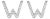 10K White Gold 1/10 Cttw Diamond 'W' Initial Stud Earring For Sale