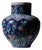 Handmade Monumental Iznik Floor Vase (50cm) – Deep Cobalt Blue & Floating Flora – Ottoman Art Decor For Sale