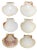 Shabby Chic Last Call - French Mediterranean Scallop Shells - Set of 6 For Sale - Image 3 of 3