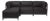 Axis 4pc Sectional Atlantis Black Titanium Frame For Sale