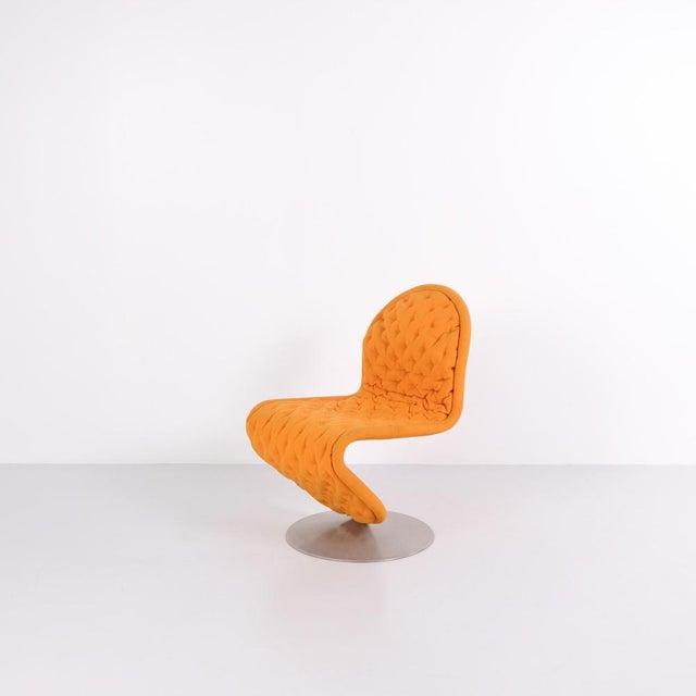 Vintage Danish Model 1-2-3 System Chairs by Verner Panton for Fritz Hansen, 1970s, Set of 2 For Sale - Image 3 of 15