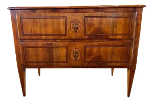 18th Century Italian Neoclassical Cherry Chest of Drawers With Inlay