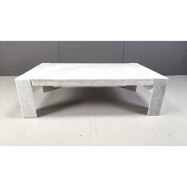 Vintage Italian Marble Coffee Table, 1970s For Sale - Image 4 of 12