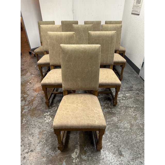 Design Plus Gallery presents a Set of 10 of the Ashton Side Dining Chairs from Four Hands. The chairs have high backs...