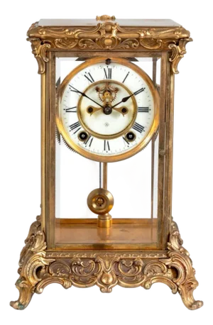 Ansonia Cast Brass Table Clock