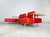 Beautiful Rolf Benz Dono 6100 corner sofa with red leather upholstery. The sofa is characterized by its modern and...