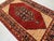 Rust Persian Senneh Herati Medallion Hand-Knotted Wool Rug - 4'2" X 6'7" For Sale - Image 4 of 14