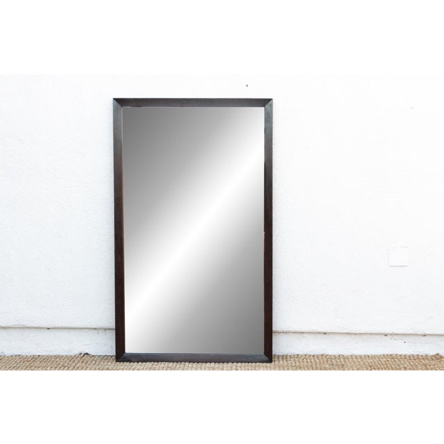 Large Elegant Vintage Rosewood Mirror For Sale - Image 4 of 11