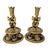 Late 19th Century Renaissance Revival Gilt and Patinated Metal Candlesticks, Pair For Sale - Image 10 of 13