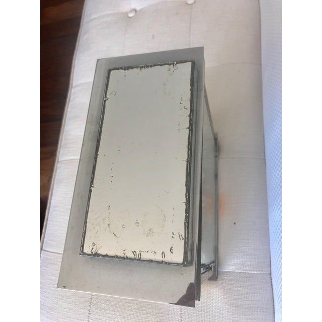 Wood 1930s Art Deco Mirrored Mantel Clock For Sale - Image 7 of 11