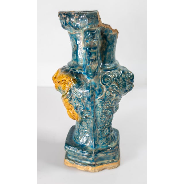 20th Century or Earlier Chinese Ming Style Fahua Glazed Dragon Vase For Sale In New York - Image 6 of 15