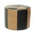 Vintage Brown 2-Tone Skai Ottoman, 1960s For Sale - Image 10 of 12
