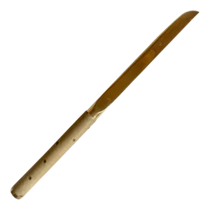 Brass & Ortrich Leather Handle Letter Opener