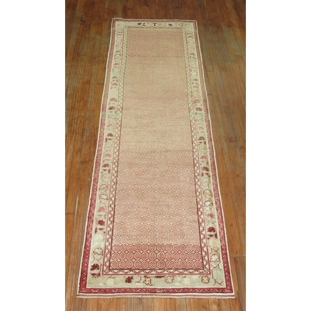 Textile Zabihi Collection Pink Vintage Turkish Anatolian Runner - 2'9" x 9'4" For Sale - Image 7 of 7