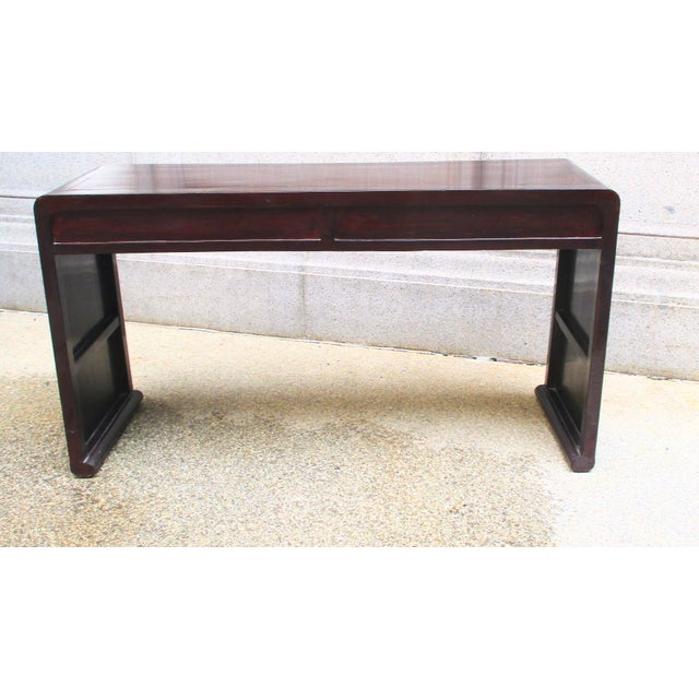 Wood Antique Chinese Scroll Table For Sale - Image 7 of 12