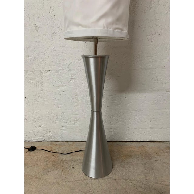 1980s Postmodern Geometric Sculptural Aluminum Floor Lamp, USA For Sale - Image 4 of 10
