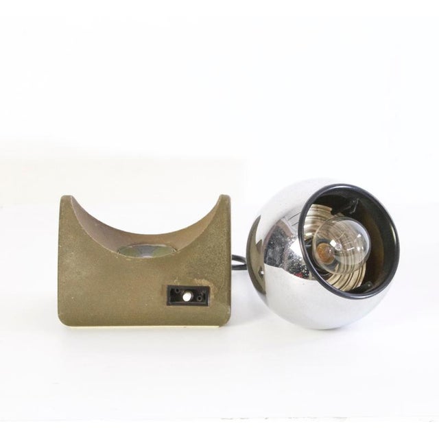Mid-Century Modern Table Lamp in Aluminum and Chrome, Italy, 1970s For Sale - Image 3 of 6