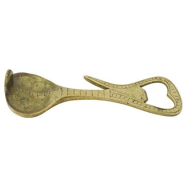 Mid-Century Brass Cobra Bottle Opener | Chairish