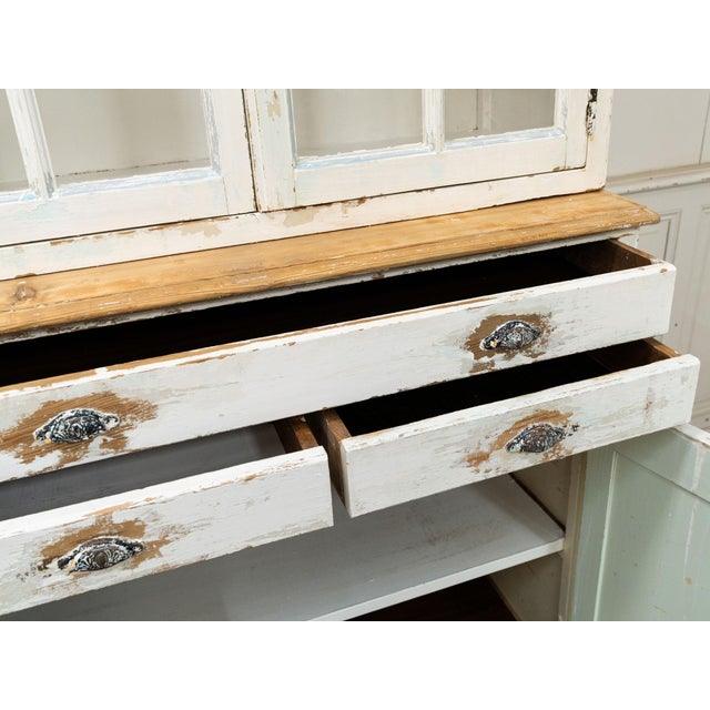 Cream Large Antique Fir Wood Sideboard, 1950 For Sale - Image 8 of 18