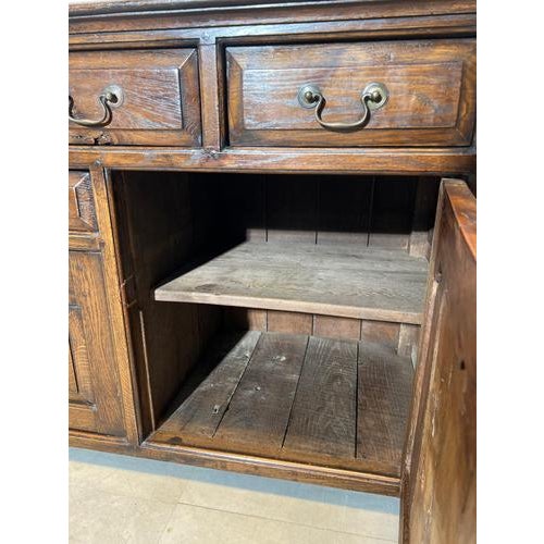 Rustic Sideboard in Oak For Sale - Image 6 of 7