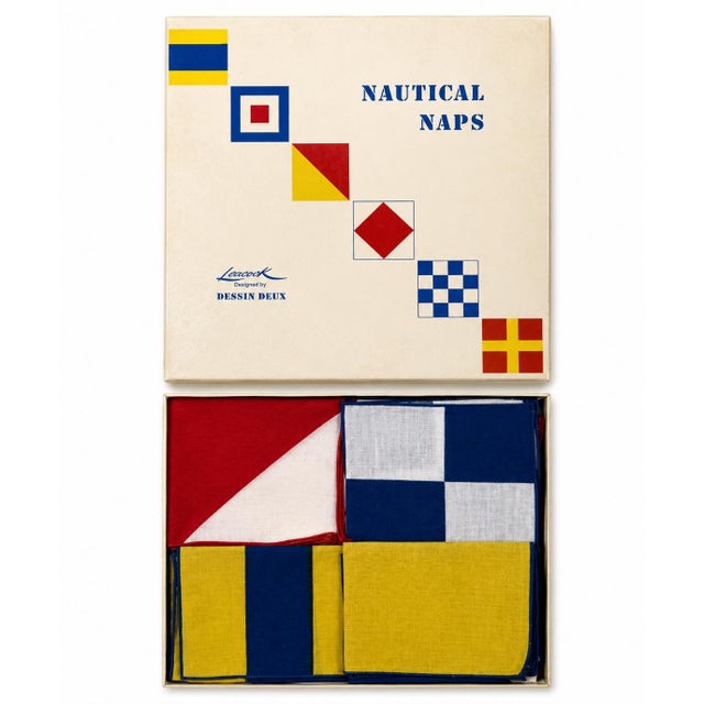 Designed by Dessin Deux for Leacock, these vibrant signal flag napkins make a wonderful addition to any coastal home,...
