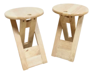 Set of Adrian Reed Folding Stools, 1980s