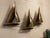 Curtis Jere 1970s Mid 20th Century Brutalist Brass Sailboat Wall Art Sculpture by Curtis Jere - Signed For Sale - Image 4 of 7