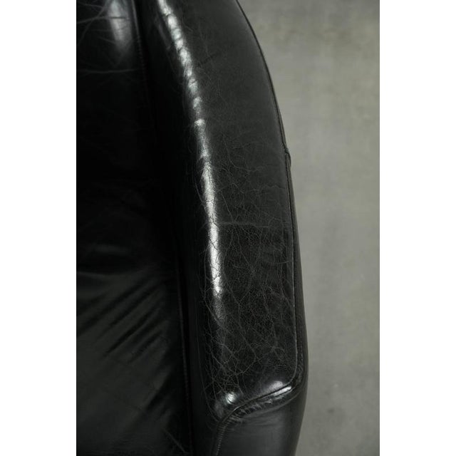 Black Cowhide Aviator Armchairs, Set of 2 For Sale - Image 9 of 14