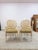 Mid-Century Modern Set of 6 Vintage Cane Dining Chairs Coastal Chic W/ Captains Chairs Hollywood For Sale - Image 3 of 16