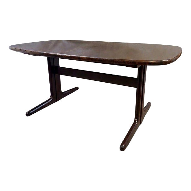 Mid-Century Danish Extending Oak Dining Table by Skovby, 1970s For Sale