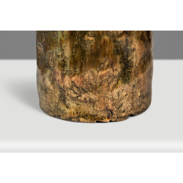 1 of 1 Solid Brass Vessel / Vase / Sculpture by Mark Leblanc for Leblanc Studios, Usa, C. 2020s For Sale - Image 10 of 18