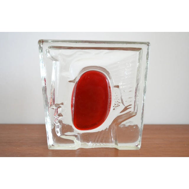 Scandinavian Glass Object Phoenix, 1960s For Sale - Image 5 of 7