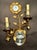 Maison Baguès Late 20th Century Pair of Maison Bagues Gilt Metal and Glass Floral Wall Sconces For Sale - Image 4 of 12