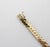 Metal Vintage 14k Gold Herringbone Link Diamond Bracelet For Sale - Image 7 of 9