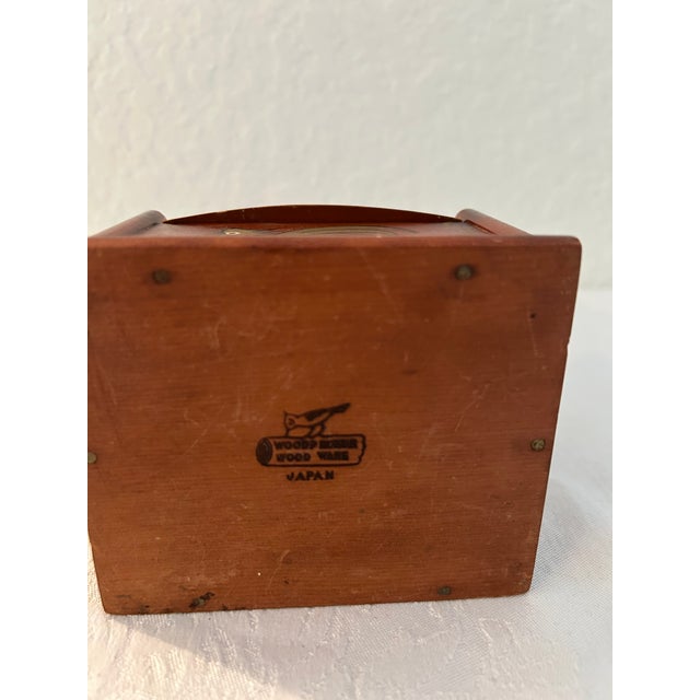 Mid-Century Wood Golden Rooster Salt Box For Sale - Image 4 of 6