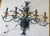 Traditional Mid 290 Th C Large Vintage Sculptural Wheat Sheaf Metal Tole Sconces For Sale - Image 3 of 9