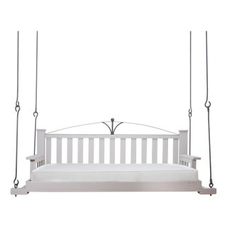 Hanging Day Bed With Decorative Arch by Lowcountry Originals For Sale