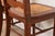Limbert Style Antique Arts & Crafts Carved Oak and Cane Dining Chairs, Set of Six For Sale - Image 10 of 13