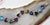 Vintage Mexican 950 Sterling Silver Multi Gemstone Tennis Bracelet Vibrant colored Gemstones are bezel set in solid 950...