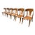 Teak Klismos Patio Dining Chairs. - Set of 6 For Sale