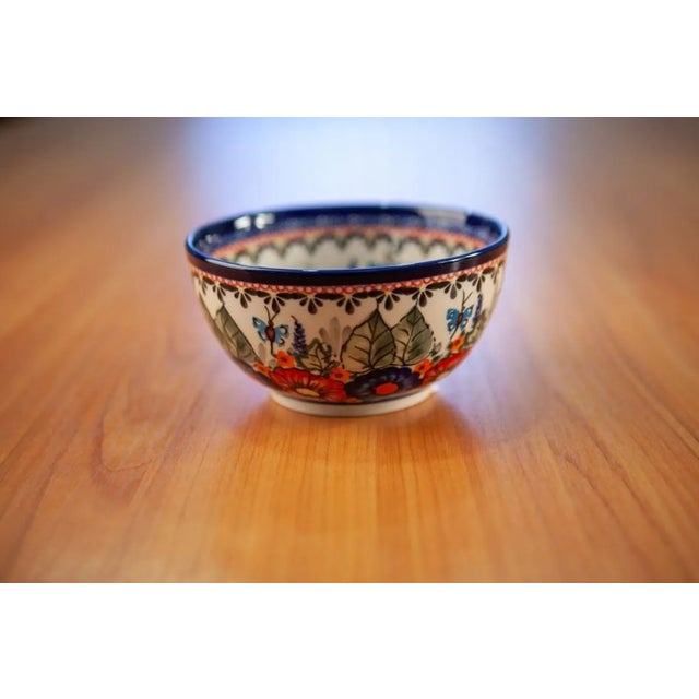 White Ceramic Bowls by Porcelana Bolesławiec, Set of 4 For Sale - Image 8 of 8