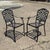 Black Martha Stewart Living Collection Cast Aluminum High Patio Pool Arm Chairs - Pair For Sale - Image 8 of 11