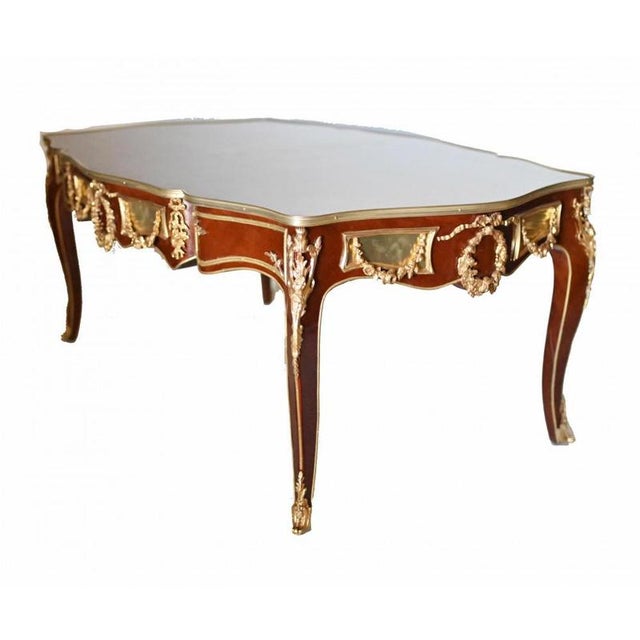 French Coffee Table in Marquetry Inlay For Sale - Image 6 of 7
