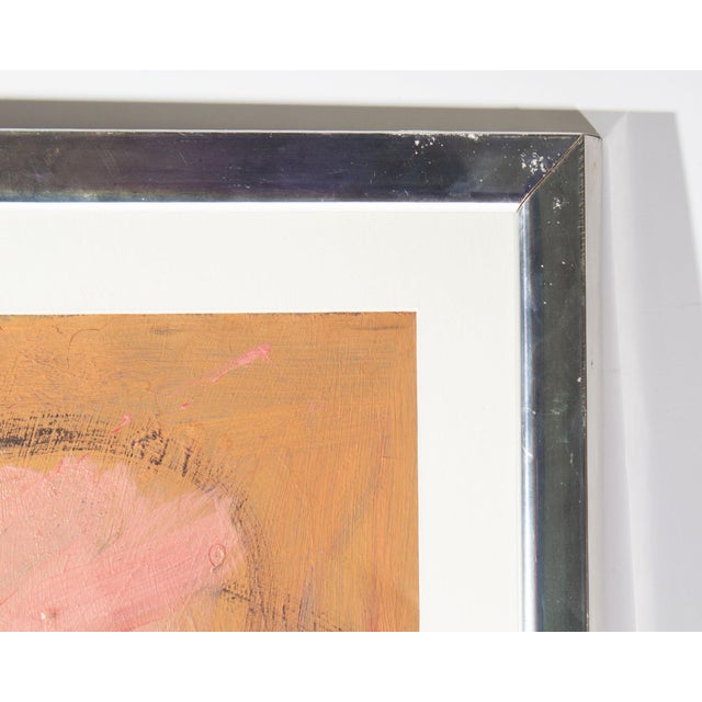 Abstract Abstract Oil on Paper Painting by Darrell L. Anderson For Sale - Image 3 of 7